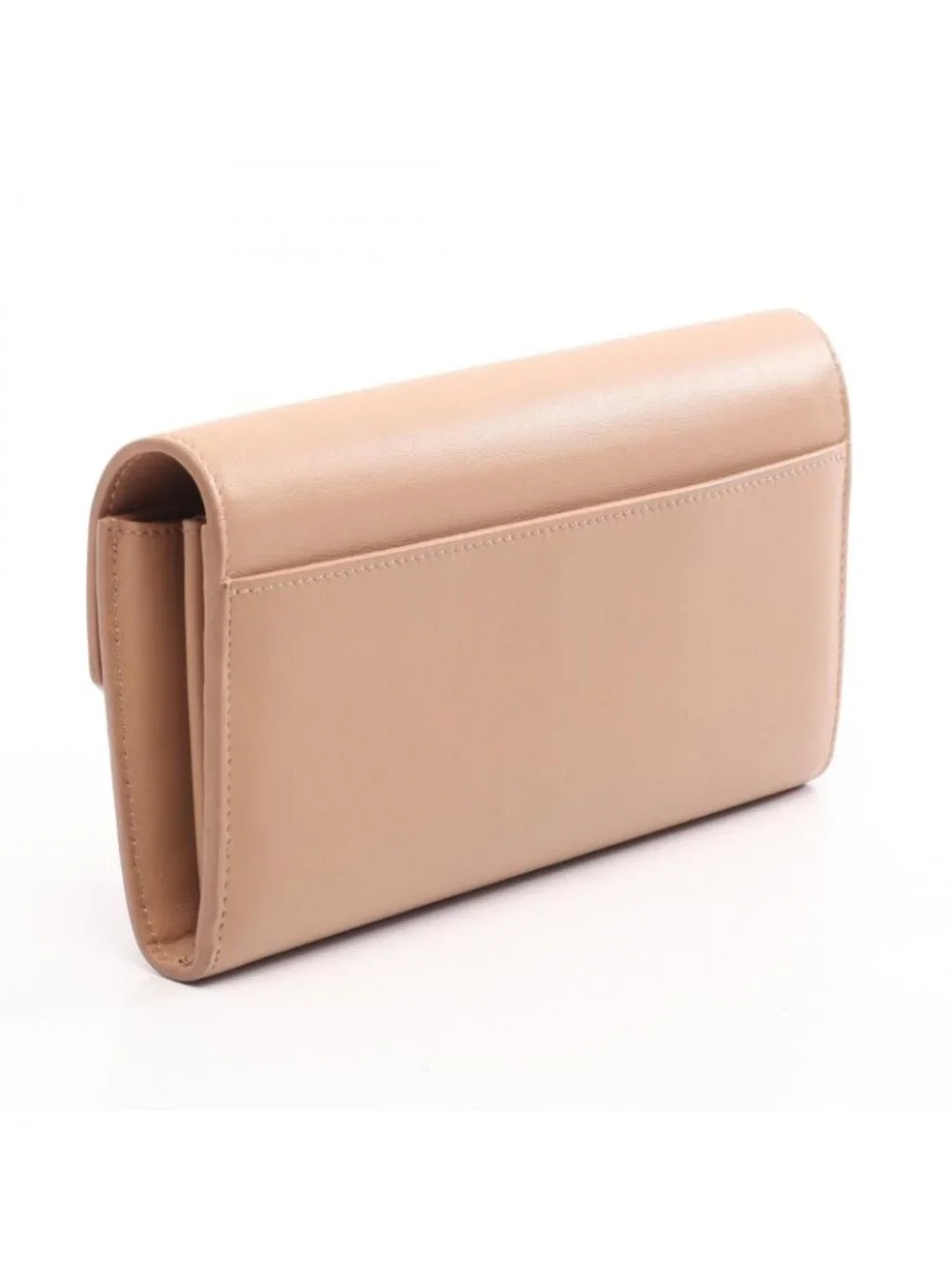 Balenciaga Bifold Wallet Envelope Slim Continental Beige Leather